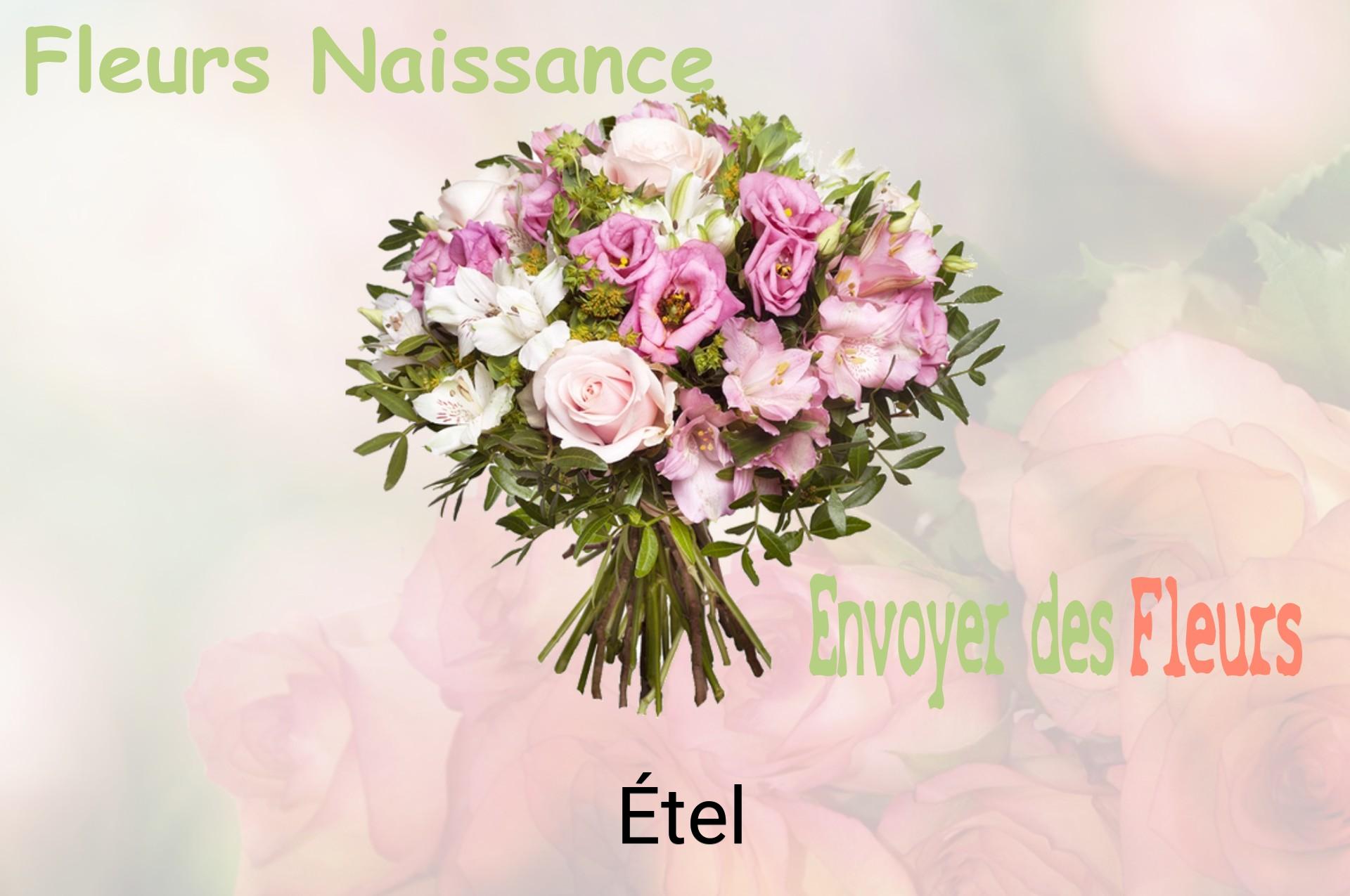 Bouquet de fleurs de naissance livré à Étel